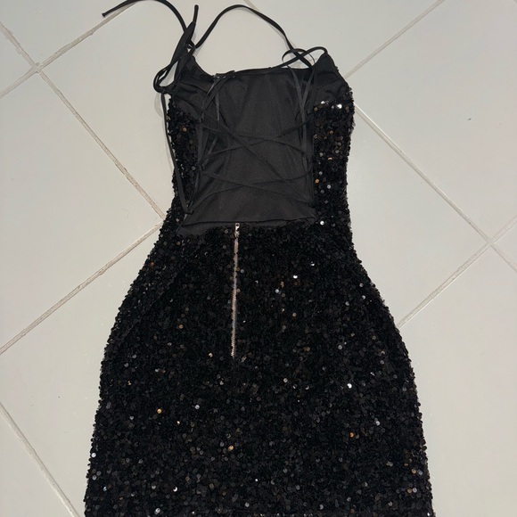 Gorgeous Black Sequin Fashion Nova Dress! - Picture 3 of 5